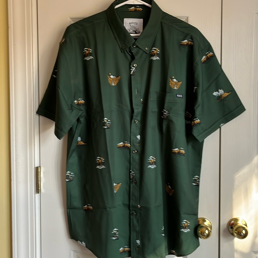 RSVLTS Kunuflex Yellow Stone Button Down